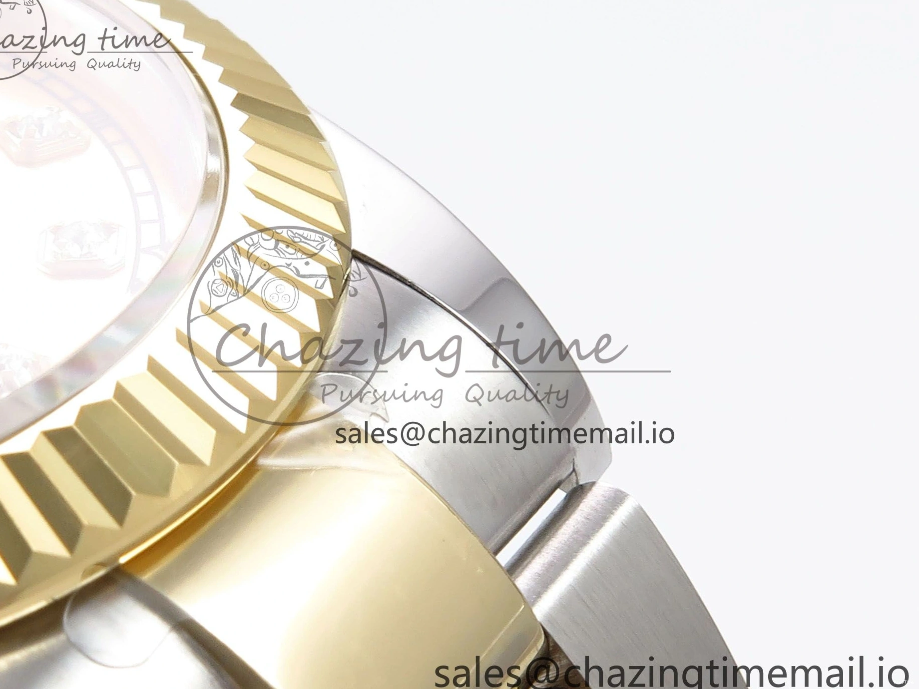 MiroTime 0514 DateJust 41 126333 EWEF Best Edition YG Diamonds Dial on SS YG Oyster Bracelet A Minimalist 973